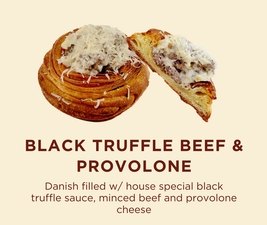 Black Truffle Beef & Provolone Danish