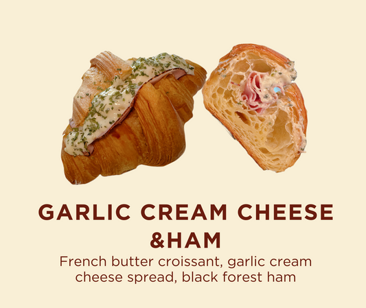 Galic Cream Cheese & Ham Croissant